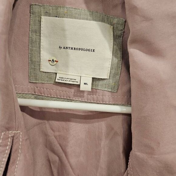 Anthropologie Danuta Cupro Jacket Oversized Lilac Size M/L - Picture 6 of 8